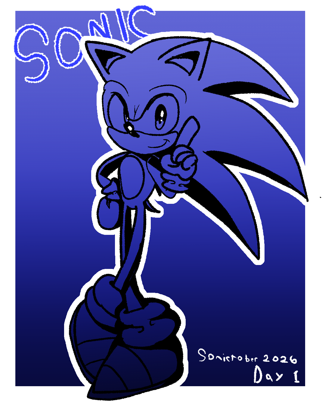 Sonictober 2026: Day 1: Sonic